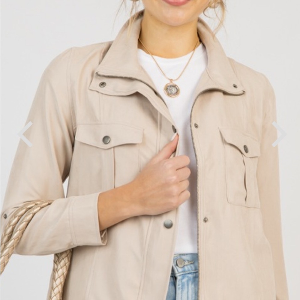 BE COOL Women's Brennan Utility Jacket Beige